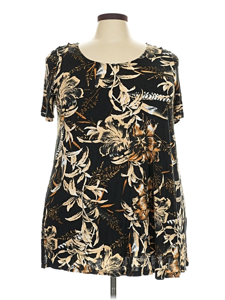 Pre-owned Ellos Short Sleeve T-shirt In Gold