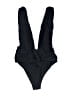 Forever 21 Solid Black One Piece Swimsuit Size S - photo 1