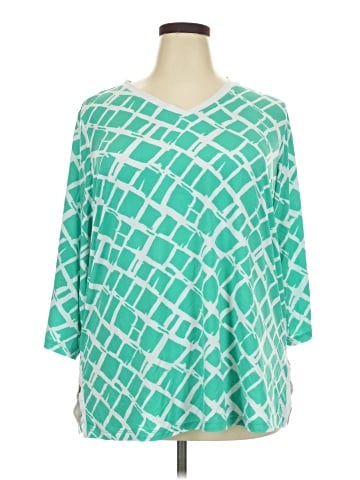 Susan Graver 3/4 Sleeve Blouse (view 1)