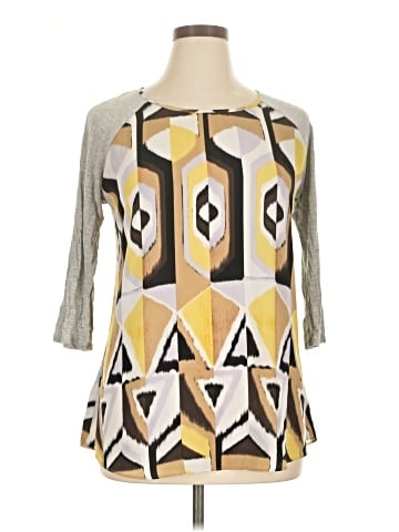 Charming Charlie 3/4 Sleeve Blouse (view 1)