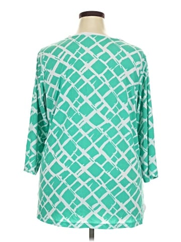 Susan Graver 3/4 Sleeve Blouse (view 2)