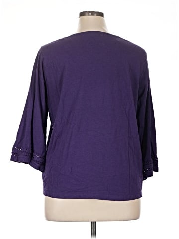 Karen Scott 3/4 Sleeve Top (view 2)