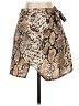 Superdown 100% Polyester Animal Print Brown Casual Skirt Size S - photo 1