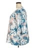 Onque Casuals Blue 3/4 Sleeve Blouse Size 2X - photo 5