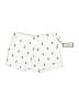 British Khaki Print White Shorts Size 6 - photo 1
