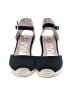 Kanna 100% Leather Blue Black Wedges Size EU 39 - photo 2