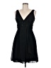 Tibi 100% Silk Solid Black Cocktail Dress Size 6 - photo 1