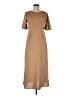 H&M Solid Tan Casual Dress Size M - photo 1