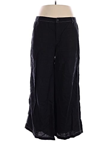 Madewell The Zoe Relaxed Wide Pant in 100% Linen (view 1)
