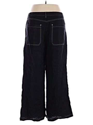 Madewell The Zoe Relaxed Wide Pant in 100% Linen (view 2)