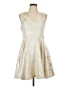Blue Rain Ivory Cocktail Dress Size L - photo 1