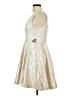 Blue Rain Ivory Cocktail Dress Size L - photo 5