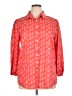 Basico Hearts Orange 3/4 Sleeve Blouse Size XL - photo 1
