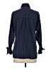 Drew 100% Cotton Polka Dots Blue Long Sleeve Button-Down Shirt Size S - photo 2