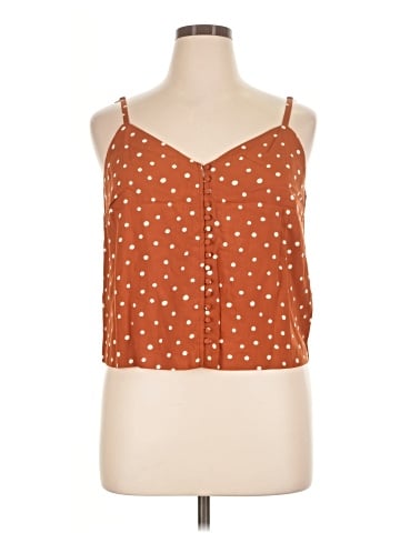 Madewell Button-Down Cami Top in Inkspot Dots (view 1)