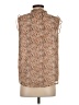 Maison d' Amelie 100% Polyester Animal Print Brown Sleeveless Blouse Size XS - photo 2