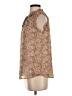Maison d' Amelie 100% Polyester Animal Print Brown Sleeveless Blouse Size XS - photo 5