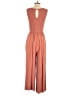 Anrabess Solid Brown Jumpsuit Size S - photo 2