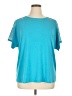 NY Collection Teal Short Sleeve Top Size XL - photo 1