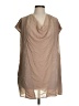 Madison Marcus 100% Silk Tan Short Sleeve Silk Top Size S - photo 1