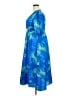 Unbranded 100% Polyester Tropical Blue Casual Dress Size XXL - photo 5