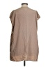 Madison Marcus 100% Silk Tan Short Sleeve Silk Top Size S - photo 2