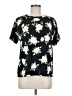 Flora Nikrooz Floral Black Short Sleeve Top Size M - photo 1