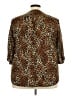 Cathy Animal Print Brown 3/4 Sleeve Blouse Size 3X - photo 2