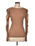 Express Brown Long Sleeve Top Size L - photo 1