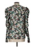 Ann Taylor LOFT Teal Long Sleeve Blouse Size L - photo 2