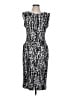 Nine West Graphic Silver Cocktail Dress Size 12 - photo 1