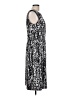 Nine West Graphic Silver Cocktail Dress Size 12 - photo 4