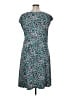 Lands' End Print Teal Casual Dress Size 1X - photo 2