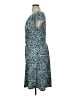 Lands' End Print Teal Casual Dress Size 1X - photo 5
