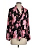 J.Crew 100% Polyester Floral Black 3/4 Sleeve Blouse Size S - photo 1