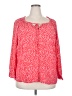 Per Se 100% Rayon Red Long Sleeve Henley Size 2X - photo 1