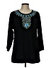 Quacker Factory Black Pullover Sweater Size L - photo 1