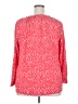 Per Se 100% Rayon Red Long Sleeve Henley Size 2X - photo 2