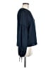 Carolina Belle 100% Polyester Blue Long Sleeve Blouse Size M - photo 4
