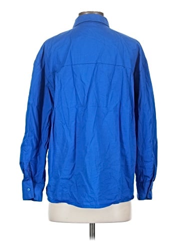 Pull&Bear Long Sleeve Button-Down Shirt (view 2)