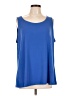 Susan Graver Blue Sleeveless Top Size 1X - photo 1