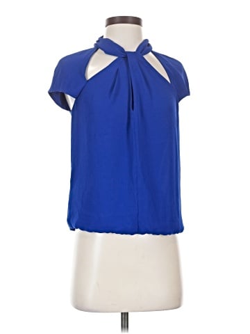 BCBGMAXAZRIA Short Sleeve Blouse (view 1)
