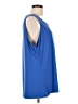 Susan Graver Blue Sleeveless Top Size 1X - photo 4