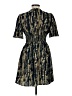 Shein 100% Polyester Print Gold Cocktail Dress Size 6 - photo 2