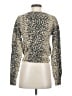 West Of Melrose Animal Print Tan Cardigan Size S - photo 2