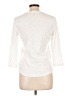 Chaps 100% Cotton Ivory 3/4 Sleeve Button-Down Shirt Size L - photo 2