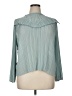 J.Crew 100% Polyester Teal Long Sleeve Blouse Size XL - photo 1