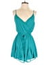 Trixxi 100% Polyester Solid Teal Romper Size XS - photo 1