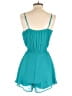 Trixxi 100% Polyester Solid Teal Romper Size XS - photo 2