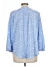 Monday Fun 100% Polyester Blue 3/4 Sleeve Blouse Size L - photo 2